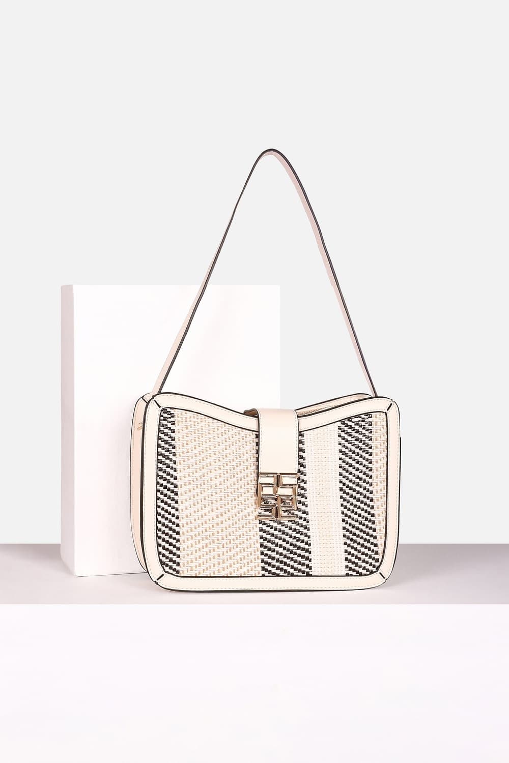 Women White Casual Handbag