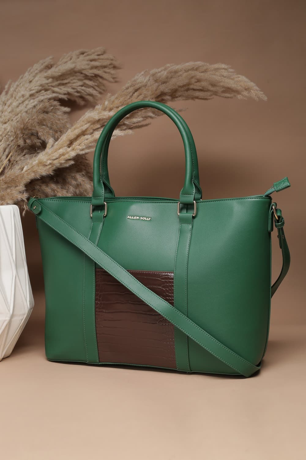 Women Green Formal Handbag