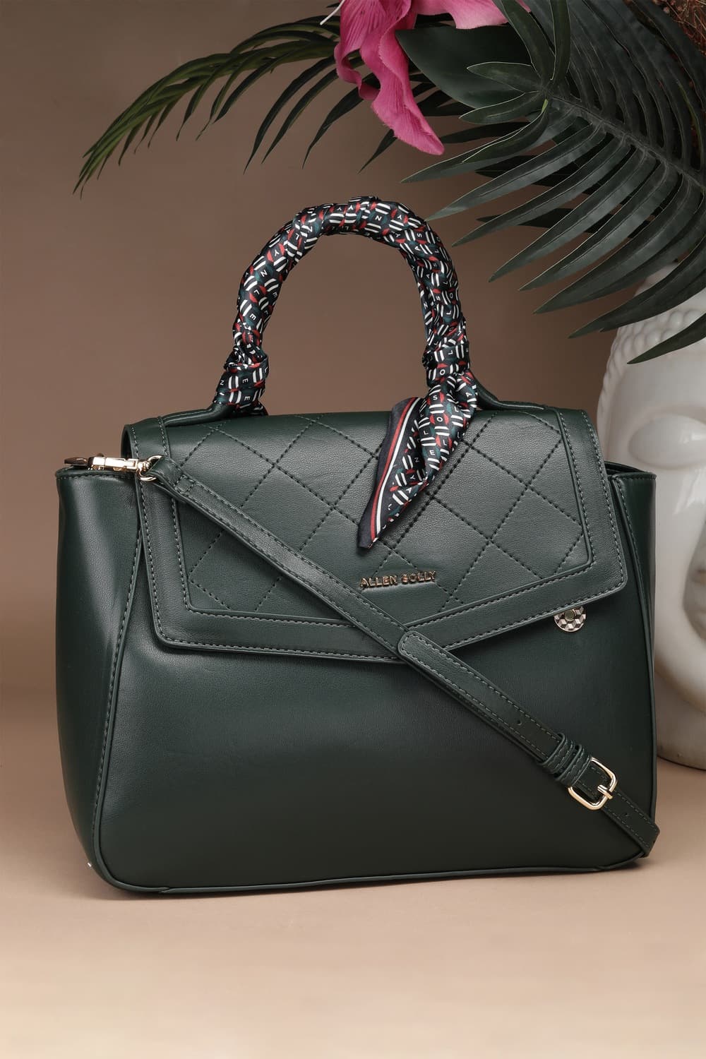 Women Green Casual Handbag