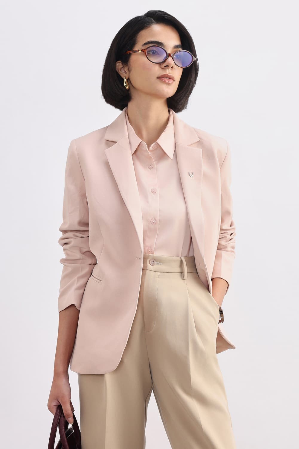 Women Pink Blazer