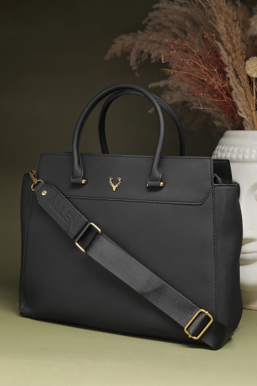 Women Black Formal Handbag