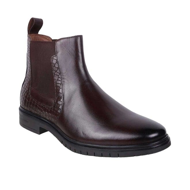 Men Brown Formal Boots