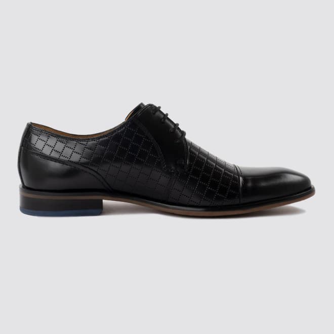 Men Black Formal Oxford