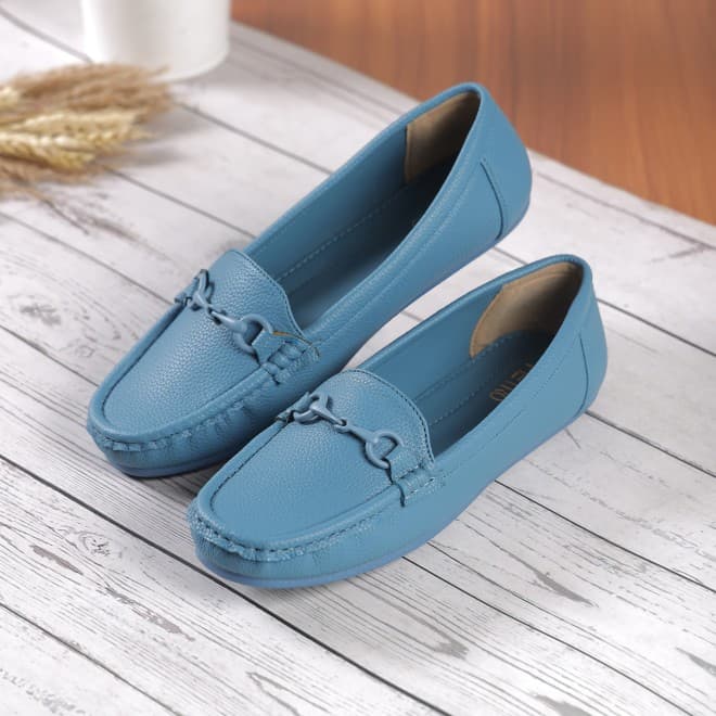 Women Blue Casual Loafers