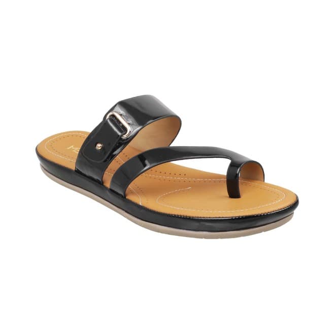 Women Black Casual Slip Ons