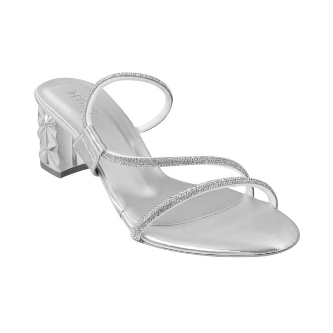 Embellished Asymmetry Heels