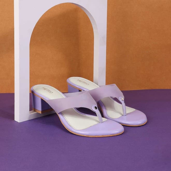 Women Purple Casual Slip Ons