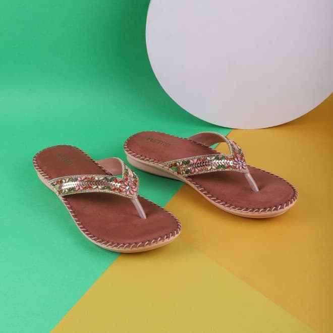 Women Pink Casual Slippers