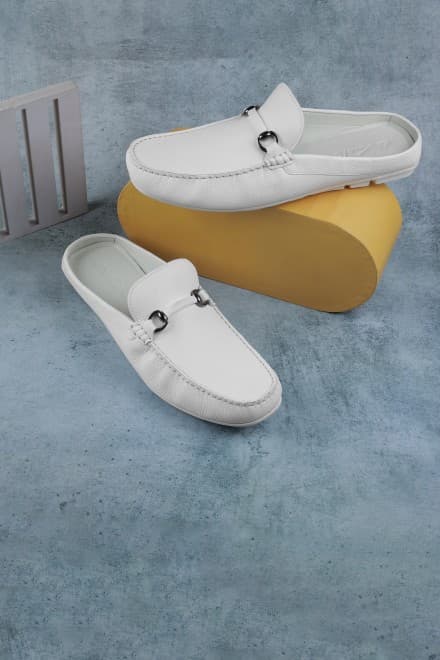 Men White Casual Slip Ons
