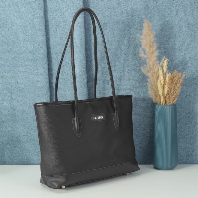 Women Black Tote Bag
