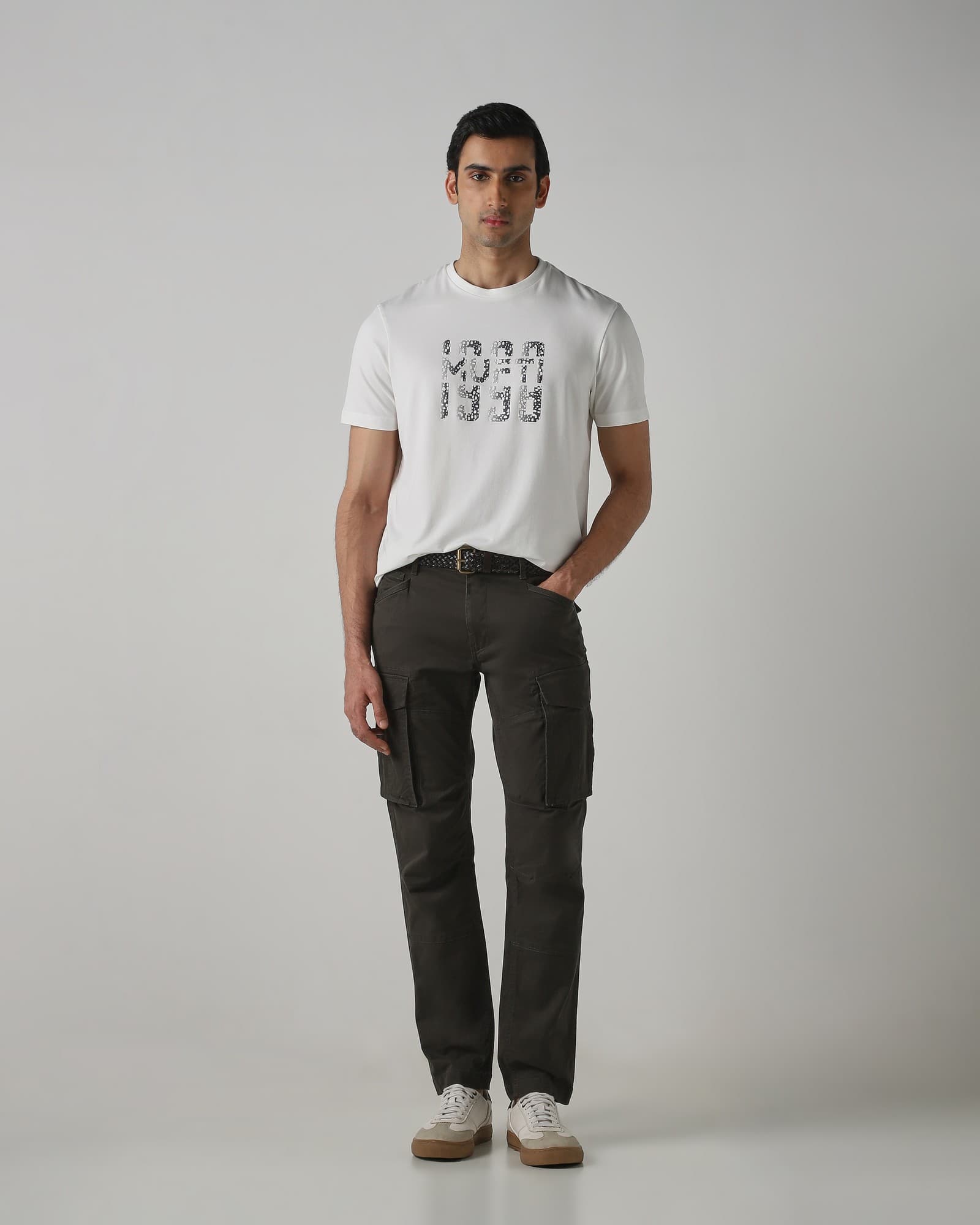 White 3D Graphic T-Shirt