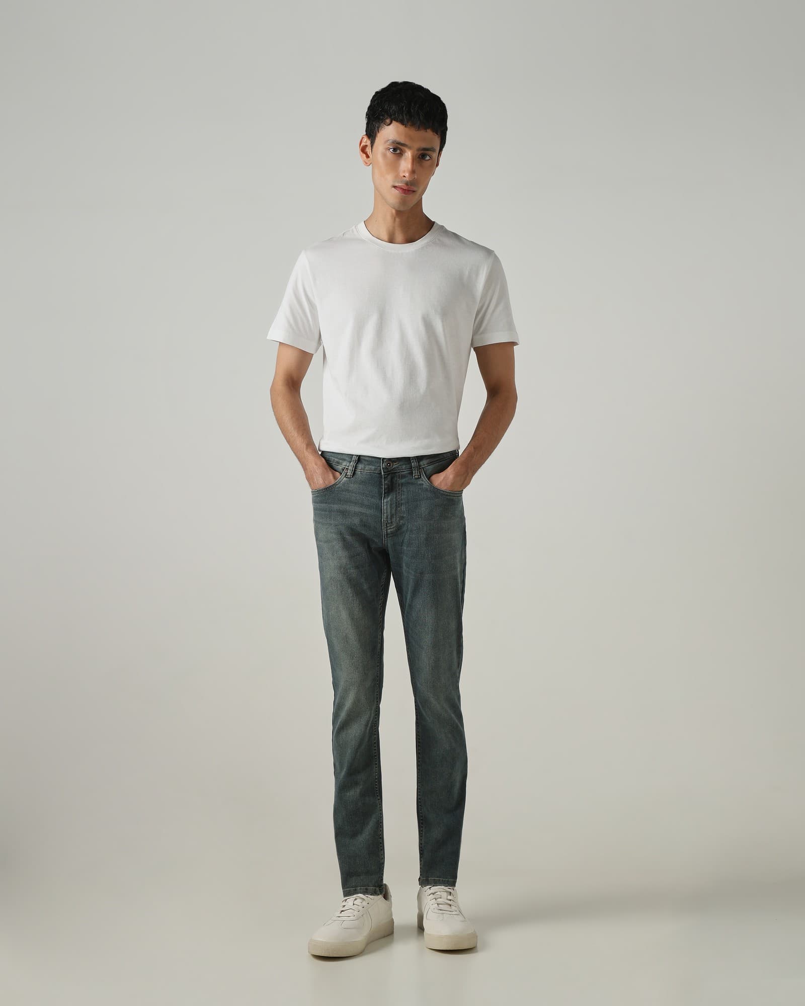 Olive Skinny Fit Originals Stretch Jeans