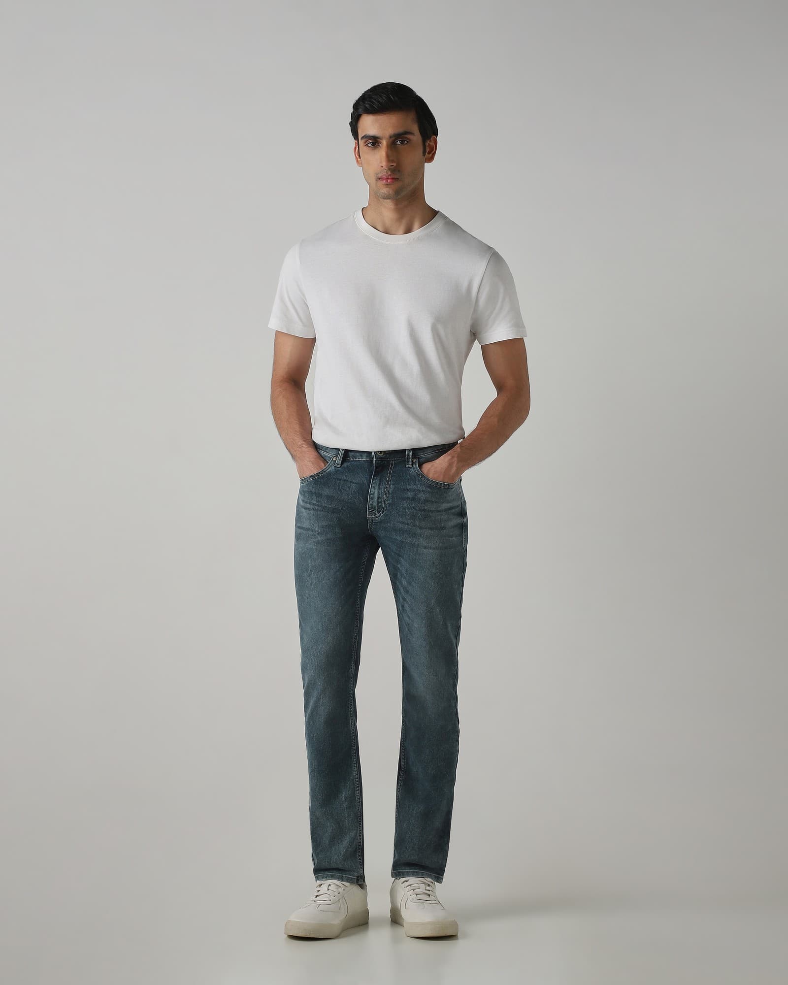 Olive Super Slim Fit Originals Stretch Jeans